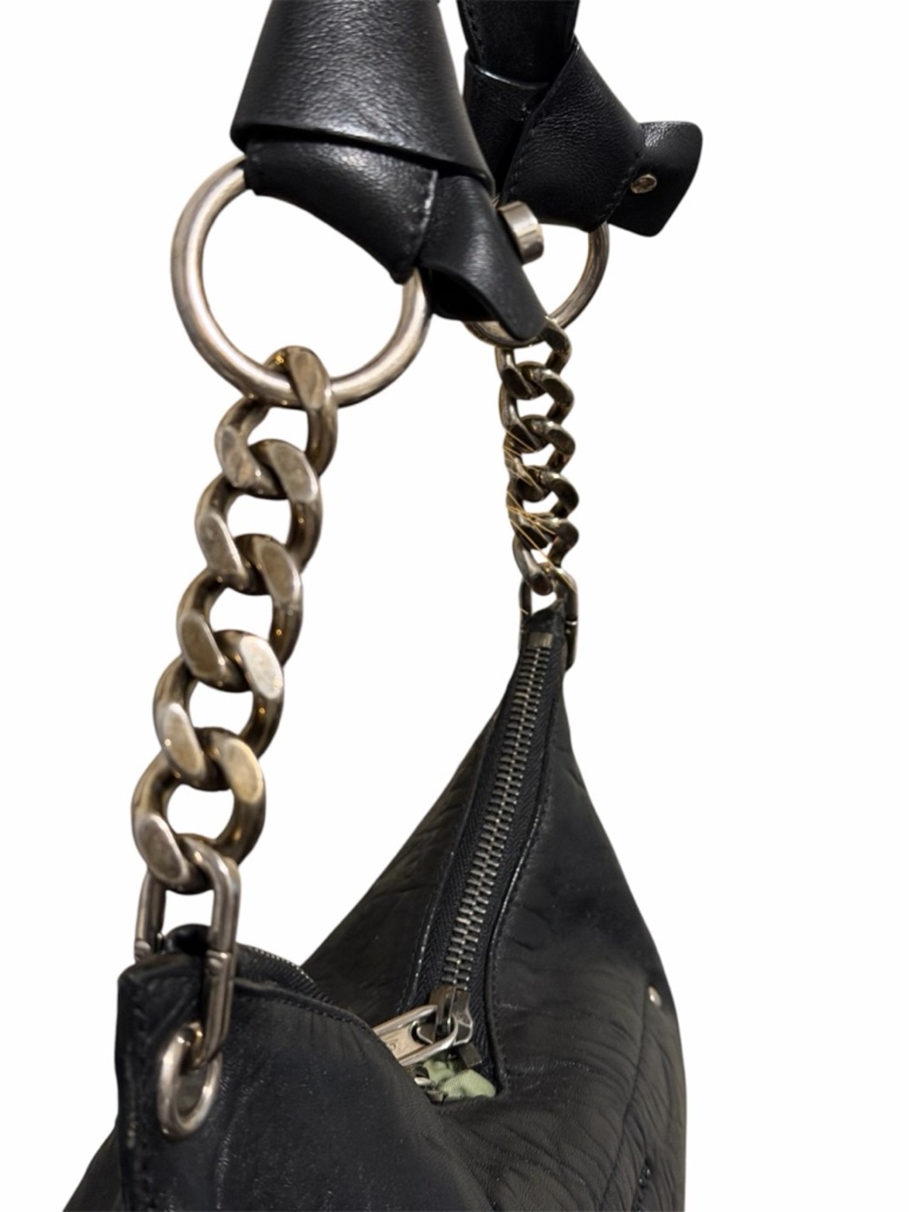JIMMY CHOO Raven Hobo Shoulder Bag w/ COA - EUC - Picture 7 of 13